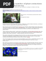 Plant Extinctions Guardian May 2019