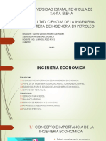 Tematica 1 y 2 Ingenieria Economica
