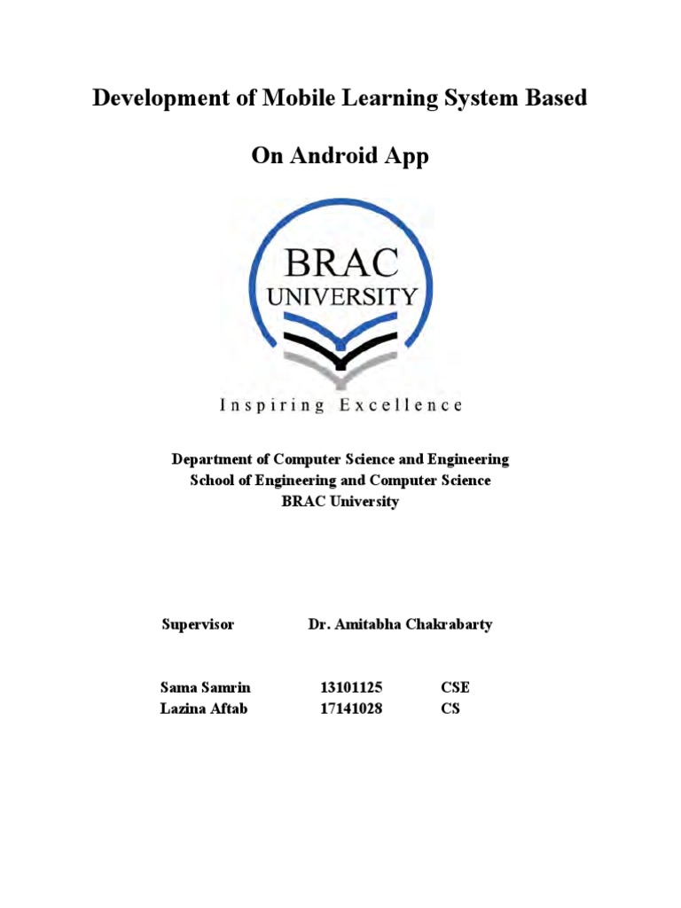 Android Mobile Learning System Development | PDF