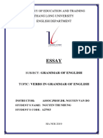 Essay: Ministry of Education and Training Thang Long University English Department
