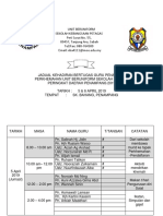 Jadual bertugas perkhemahan