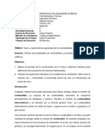 Combustión y propiedades de combustibles