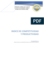 Índice competitividad Ecuador 86 mundial 10 Sudamérica 2018