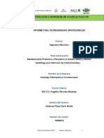 Doris Mariel Gutierrez Perez Mantenimiento Predictivo y Preventivo A Sistema Motriz y Bomb Centriufga