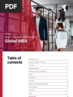 Global MBA: Online Master of Business Administration