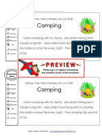 Camping: Editing: How Many Mistakes Can You Find?