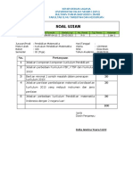 Soal Ujian Kurikulum