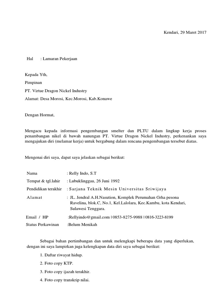 Alamat Pt Virtue Dragon Nickel Industry