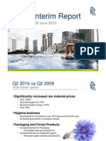 Presentation SCA Interim Report Q2 2010