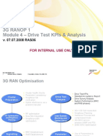 Drive Test KPI and Analysis 