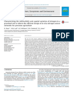 Agriculture, Ecosystems and Environment: R. Shaw, R.M. Lark, A.P. Williams, D.R. Chadwick, D.L. Jones