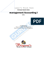 Management Accounting I