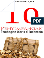 10 Penyimpangan Pembagian Waris Di Indonesia - Ahmad Sarwat, LC, MA
