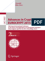Advances in Cryptology - Eurocrypt 2015: Elisabeth Oswald Marc Fischlin