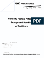 Critical Relative Humidity of Fertilizers