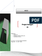 rapport projet de conception  d'un passage inférieur  a portique ouvert