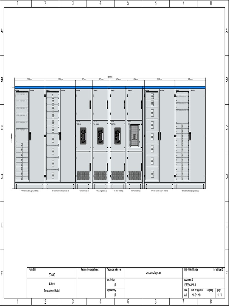 Electrical Panel Layout Diagram | PDF