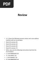 Review for address modes