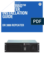 Motorola DR3000 MOTOTRBO™ Repeater Installation Guide