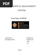 DBMS Final Term Paper