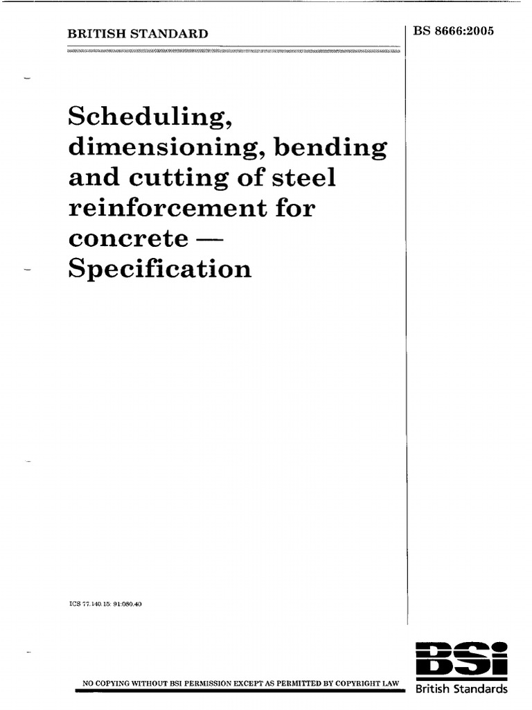 BS 8666 2005 PDF | PDF