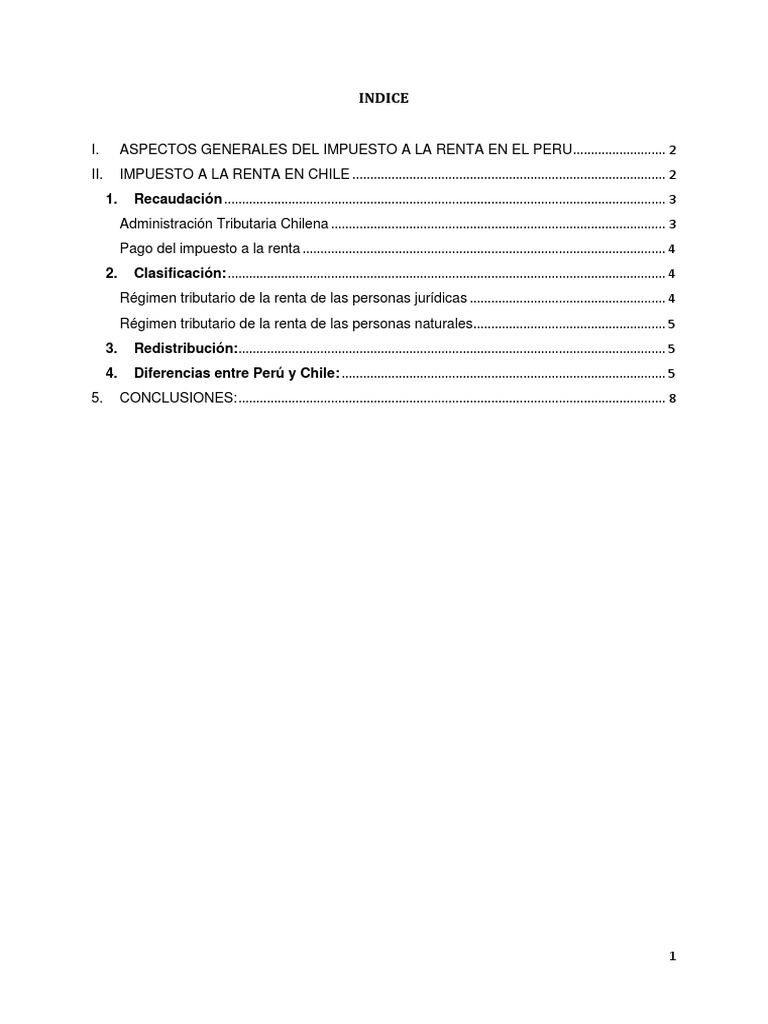 Impuesto A La Renta en Chile | PDF | Impuesto sobre la renta | Impuestos