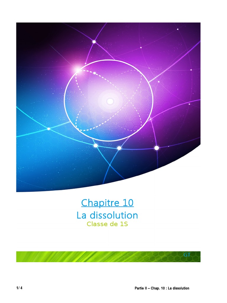 Comprendre la dissolution chimique | PDF | Solvatation | Concentration ...