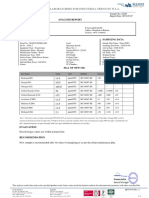 Rezayat Laboratories For Industrial Services W.L.L: Analysis Report Client Address