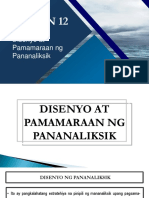 5 Disenyo at Pamamaraan NG Pananaliksik