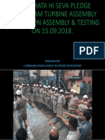 Swachhata Hi Seva Pledge at 01 Steam Turbine Assembly, Regulation Assembly & Testing ON 15.09.2018