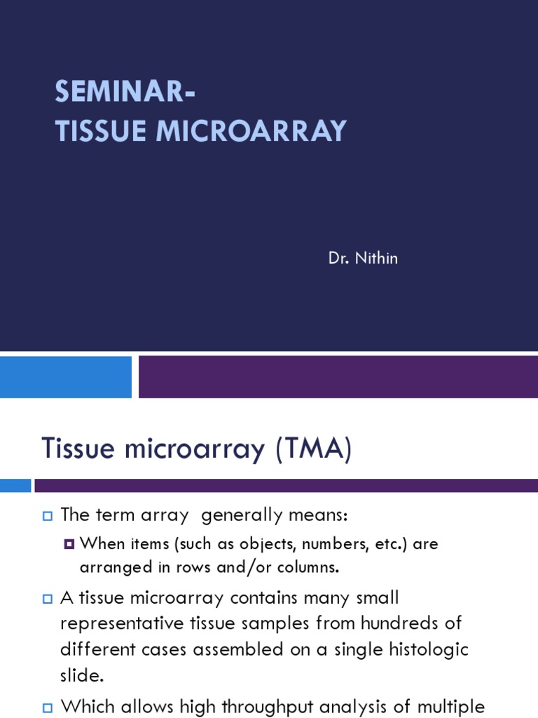 Tissue Microarray | PDF | Immunohistochemistry | Biopsy