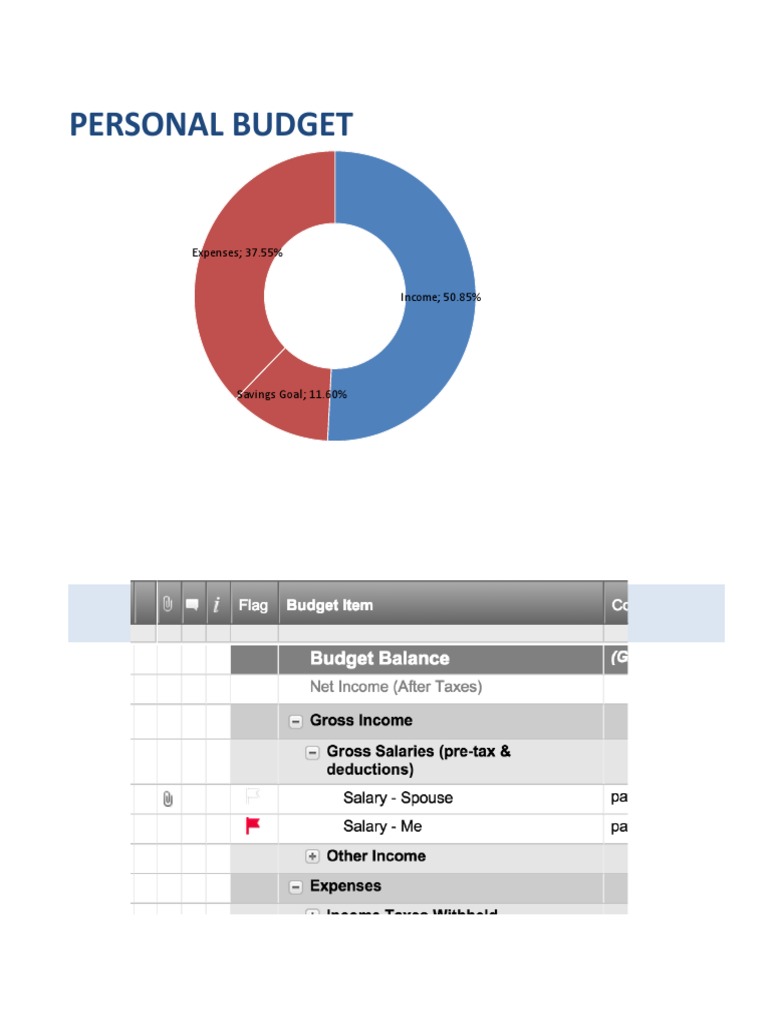 Personal Budget Breakdown and Planner | PDF | Economies | Business