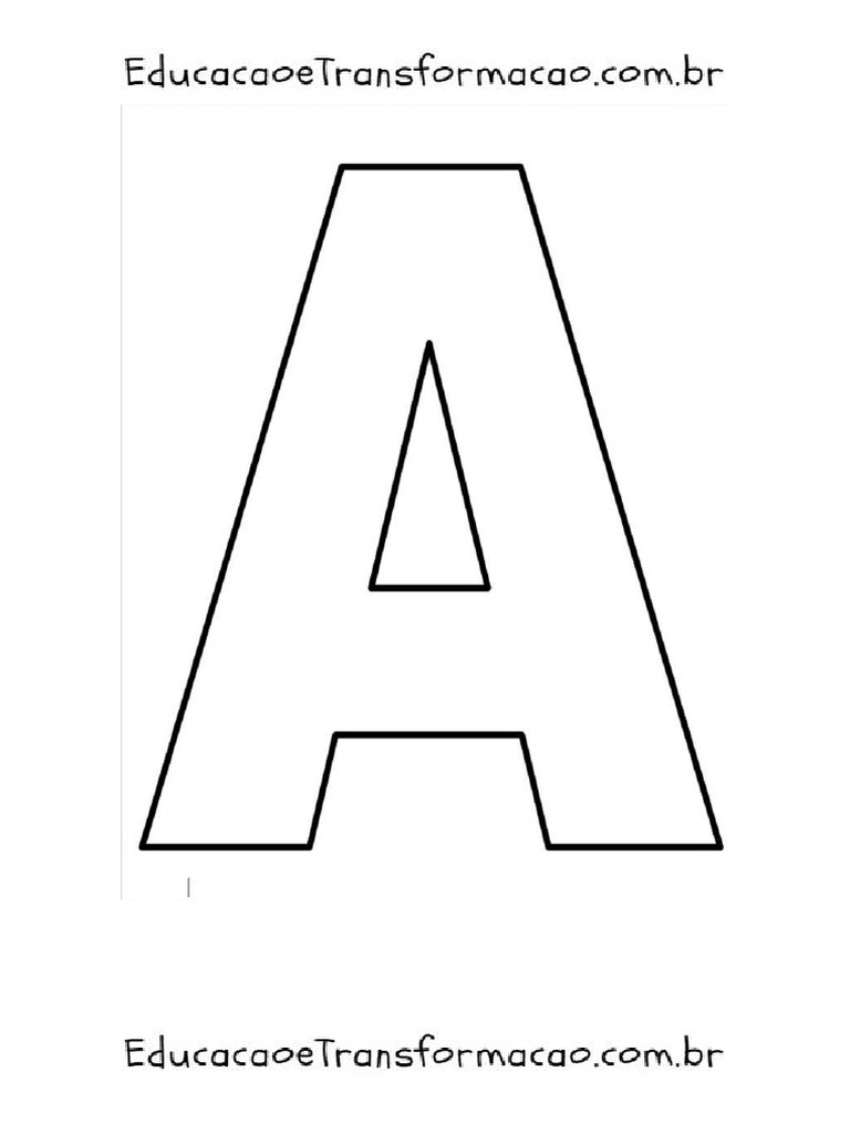 Moldes de Letras Grandes para Imprimir | PDF