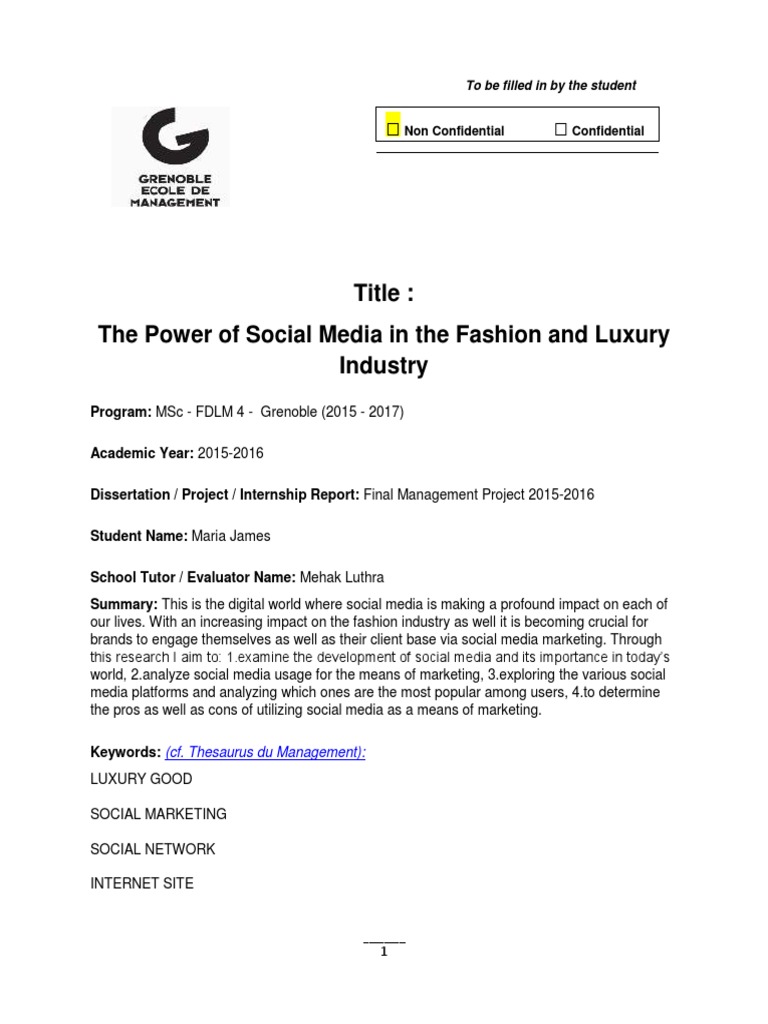 Social Media's Impact on Fashion | PDF | Social Media | Popular Culture ...