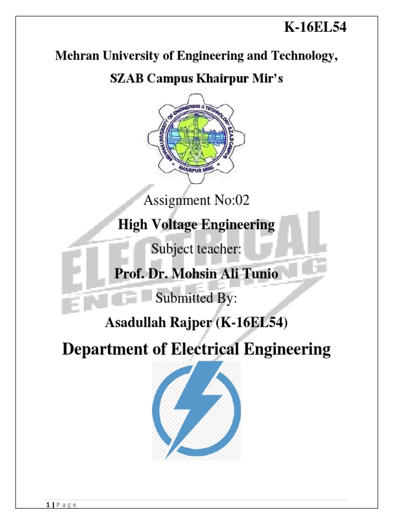 Department of Electrical Engineering: Mehran University of Engineering ...