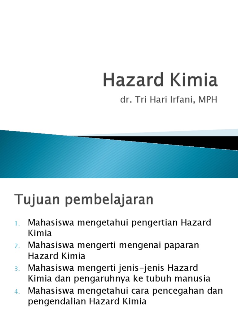 Hazard Kimia Pdf Benzene Working Conditions