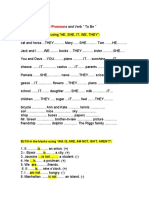 Worksheet 1 Verb To Be Personal Pronouns