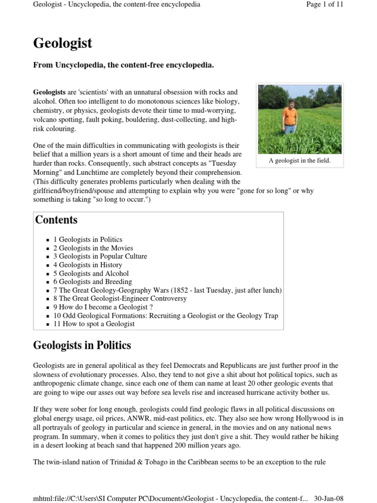 Geologist Defined PDF | PDF | Lava | Geology