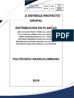 Segunda Entrega Distribucion en Plantas 2019