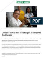 Laurentino Cortizo Inicia Consultas Para El Nuevo Orden Constitucional - Metro Libre