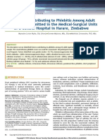 Factors Contributing To Phlebitis Among Adult Patients Admitted in The Medical-Surgical Units of A Central Hospital in Harare, Zimbabwe