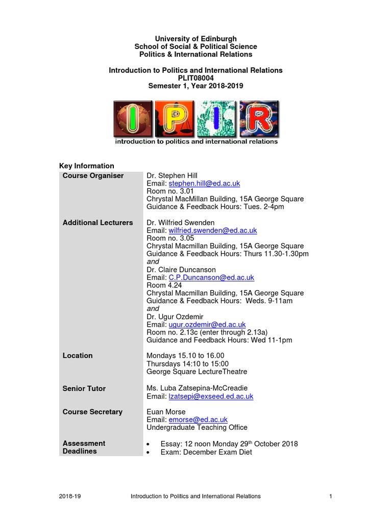 Introduction To Politics and International Relations PDF | PDF | Test ...