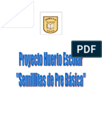 Proyecto Kinder Huerto Escolar