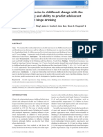 alcohol expectancies in childhood change with the onset of drinking and ability to predict adolescent drunkennes and binge drinking