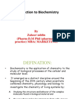 Introduction To Biochemistry: by Zaheer Uddin (Pharm-D, M Phil (Pharmacy Practice) MBA (MARKETING)