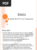 Unit 1 Inside The PC Core Components