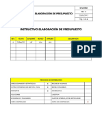 IA-LC-002 Elaboración de Presupuesto