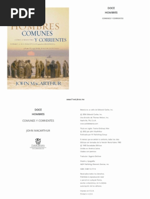 Doce Hombres Comunes Y Corrientes Jonh Macarthur Subrayado