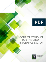 Code of Conduct For The Credit Insurance Sector
