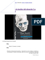 Samuel Beckett o La Lucidez Del Absurdo